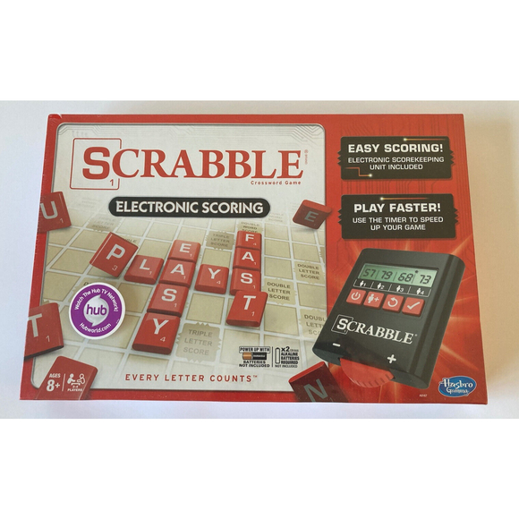 Hasbro Other - Scrabble Board Game w/ Electronic Scoring NEW Family Fun